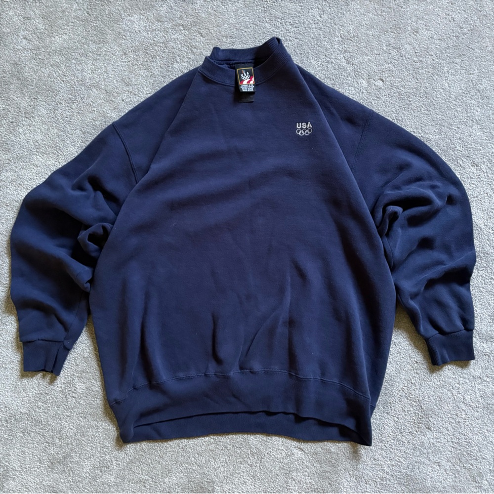 Classic Navy Crewneck Sweater